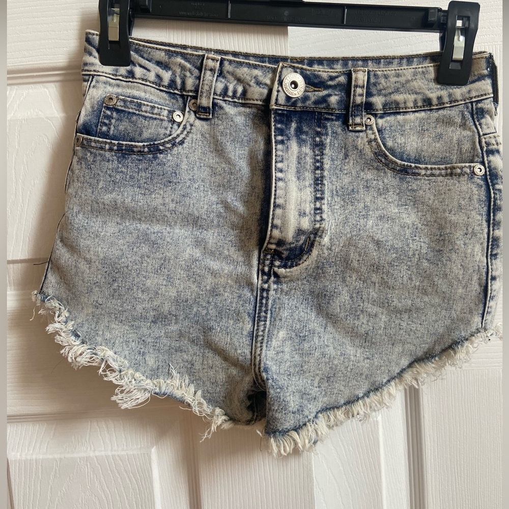 Acid Washed Jean Shorts